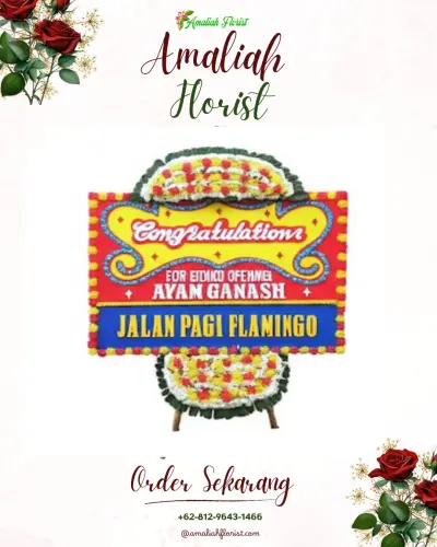 Bunga Papan Congratulation di Bligo